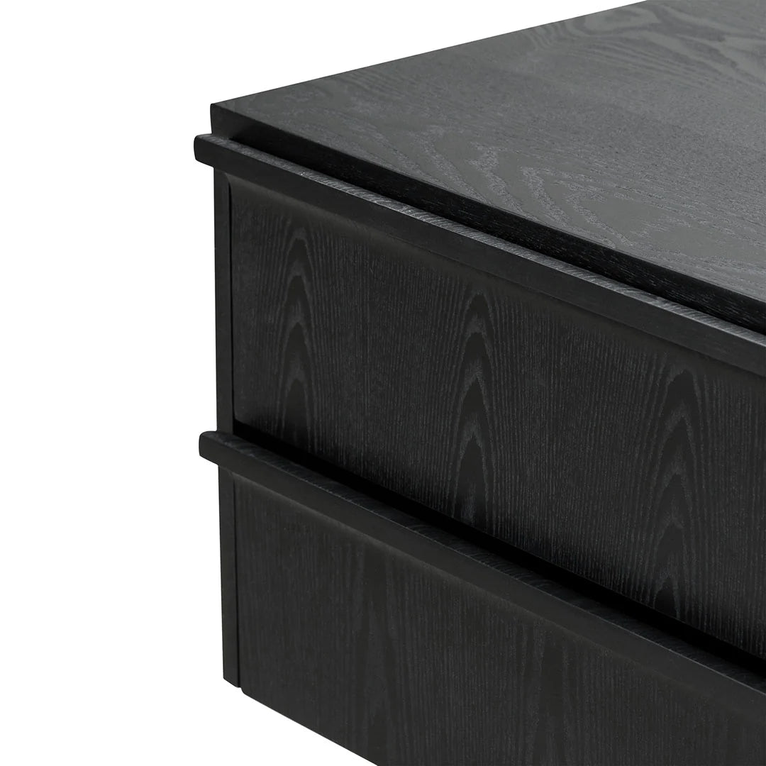 CST8244-DR Bedside Table - Full Black - STripleB