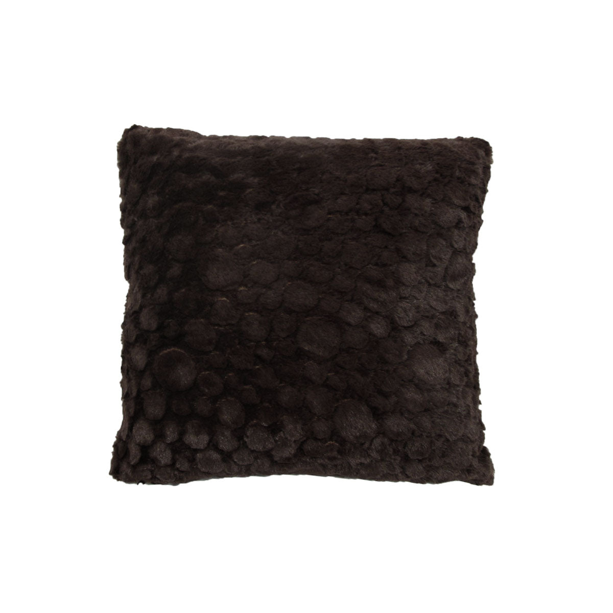 Chocolate Plush Filled Cushion -43 x 43 cm - STripleB