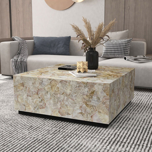 Cluster Mother of Pearl - Handmade Coffee Table - STripleB