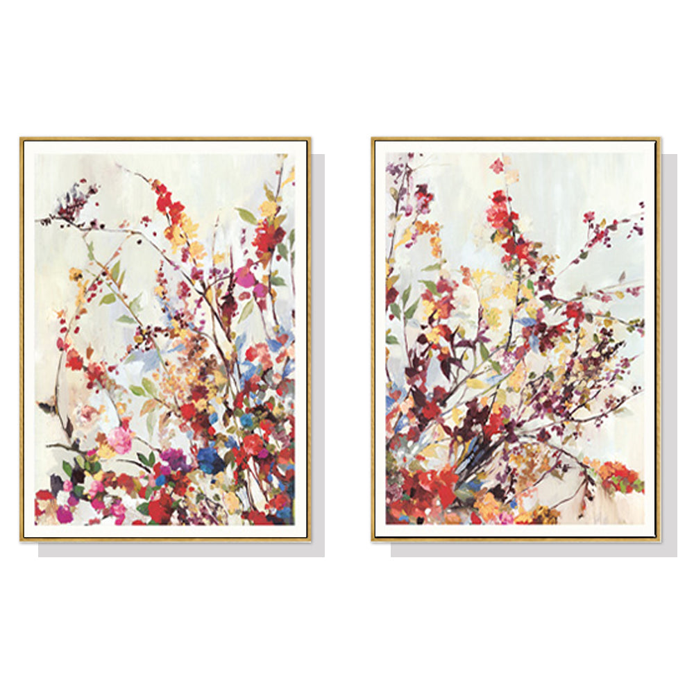 Coming Spring 2 Sets Gold Frame Canvas - 40cmx60cm - STripleB