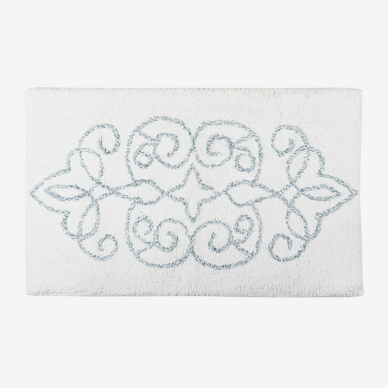 Cotton Medallion Tufted Non-Slip Jacquard Bathmat - STripleB