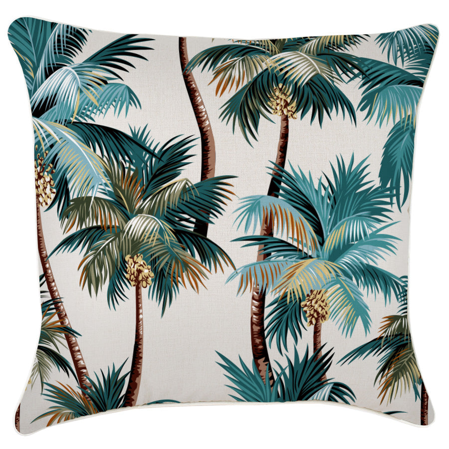 Cushion Cover-With Piping-Palm Trees Natural-60cm x 60cm - STripleB
