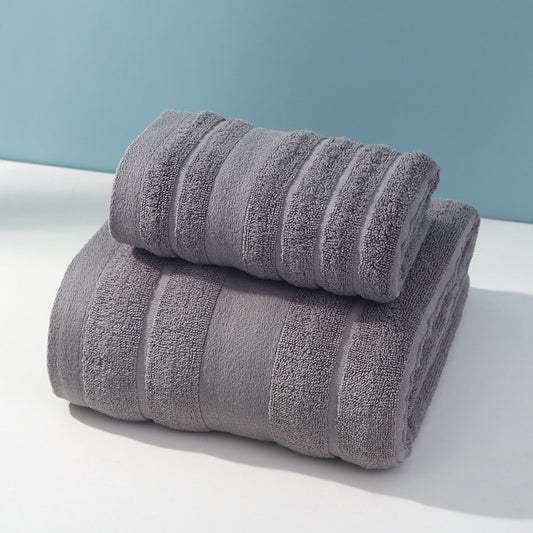 Dark Grey - Premium Soft Cotton Towels Set  - STripleB