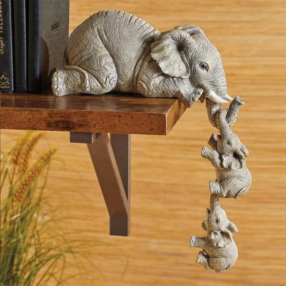 Elephant Sitter Family Figurine Set - STripleB