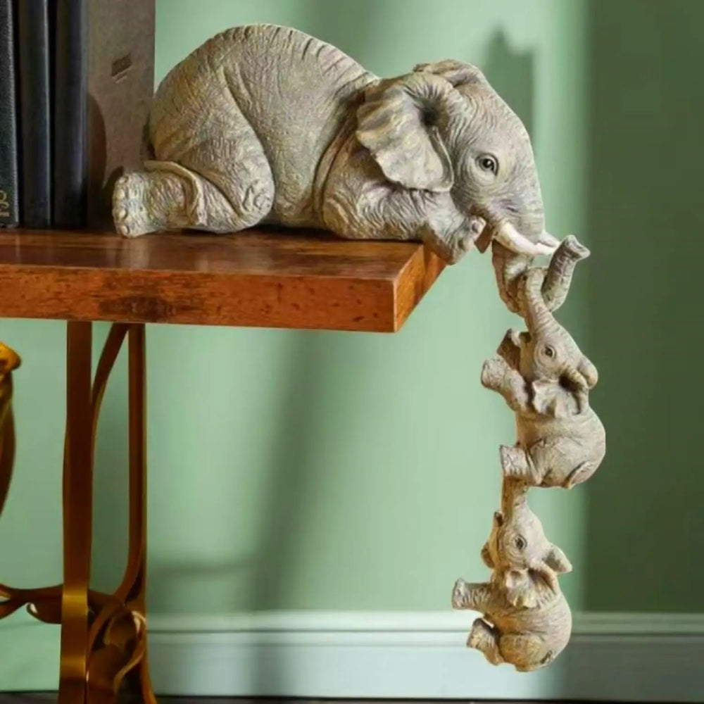 Elephant Sitter Family Figurine Set - STripleB