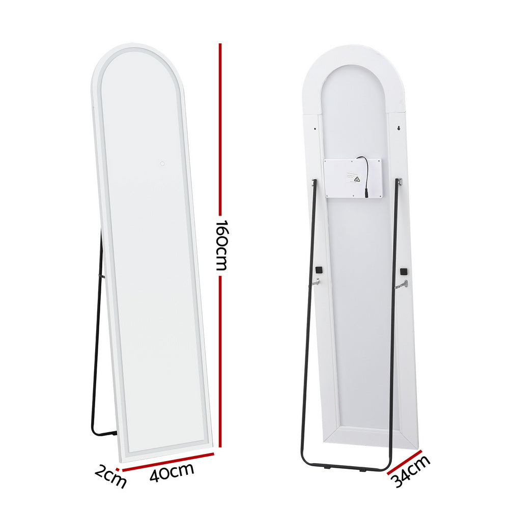 Embellir LED Full Length Mirror Floor Dressing Mirror 160cm - StripleB