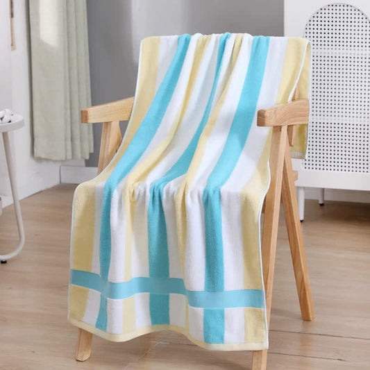 Emerald Ultra-Absorbent Long-Fiber Cotton Large Bath Towel- Perfect for Home, Hotel, and Beauty Salons 140cm*70cm - STripleB 