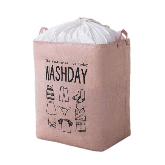 Ex-Large Capacity Collapsible Laundry Basket Foldable Washing Bin Hamper Linen (Pink) - STripleB