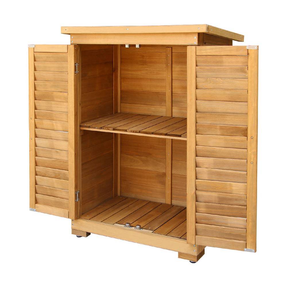 Outdoor Portable Wooden Garden Storage Cabinet - STripleB 