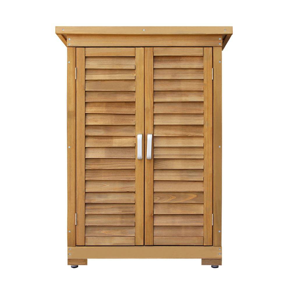 Outdoor Portable Wooden Garden Storage Cabinet - STripleB 