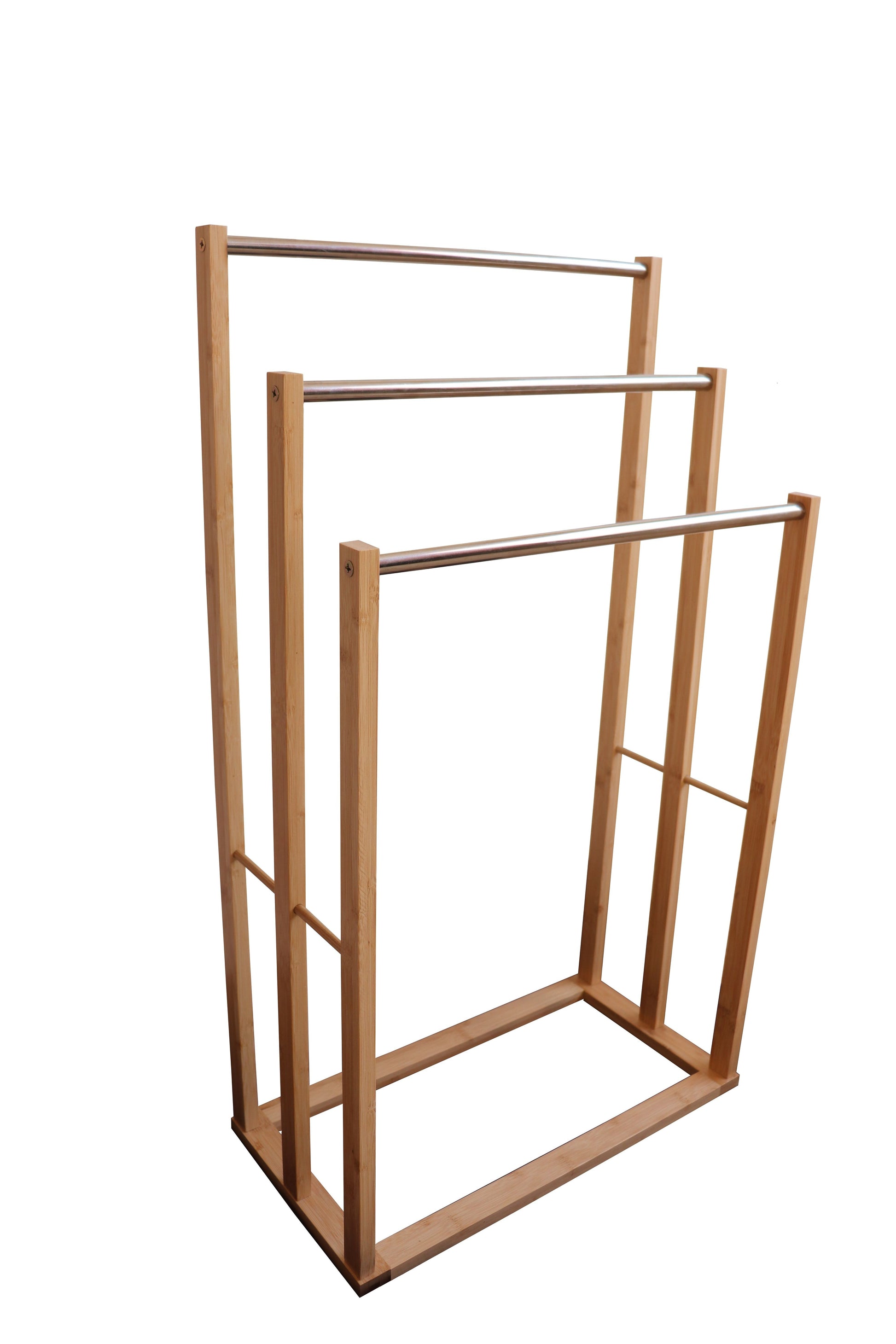 Freestanding Bamboo Towel Rack - 3 Tier (82 H x 24,5 W x 46,5) - STripleB