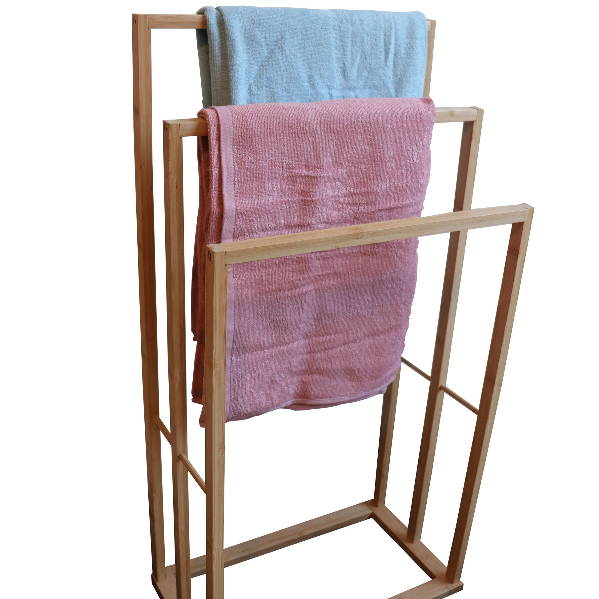 Freestanding Bamboo Towel Rack - 3 Tier - STripleB