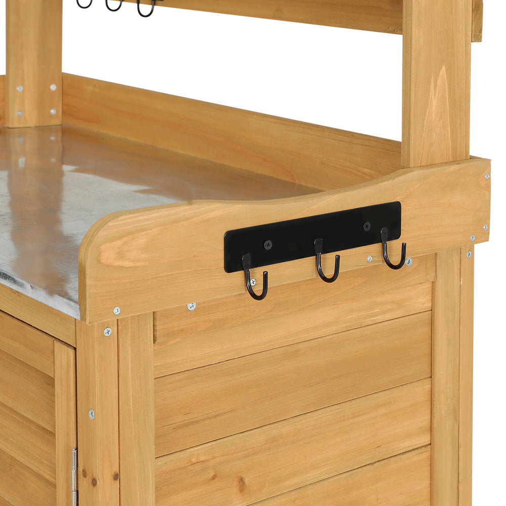 Gardeon Outdoor Storage Cabinet Box Potting Bench Table Shelf Chest Garden Shed - STripleB 