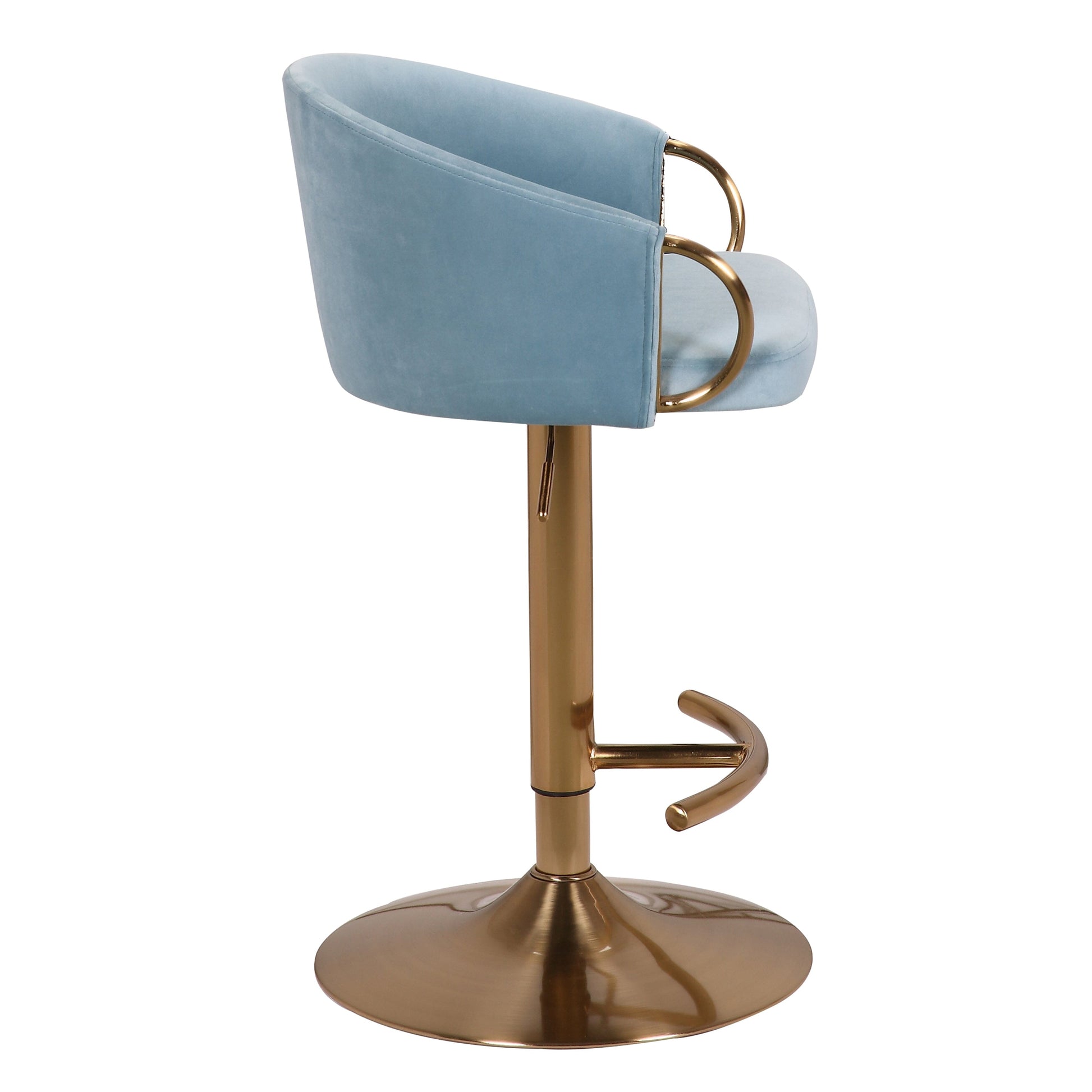 Gas Lift Bar stool - Light Blue - STripleB
