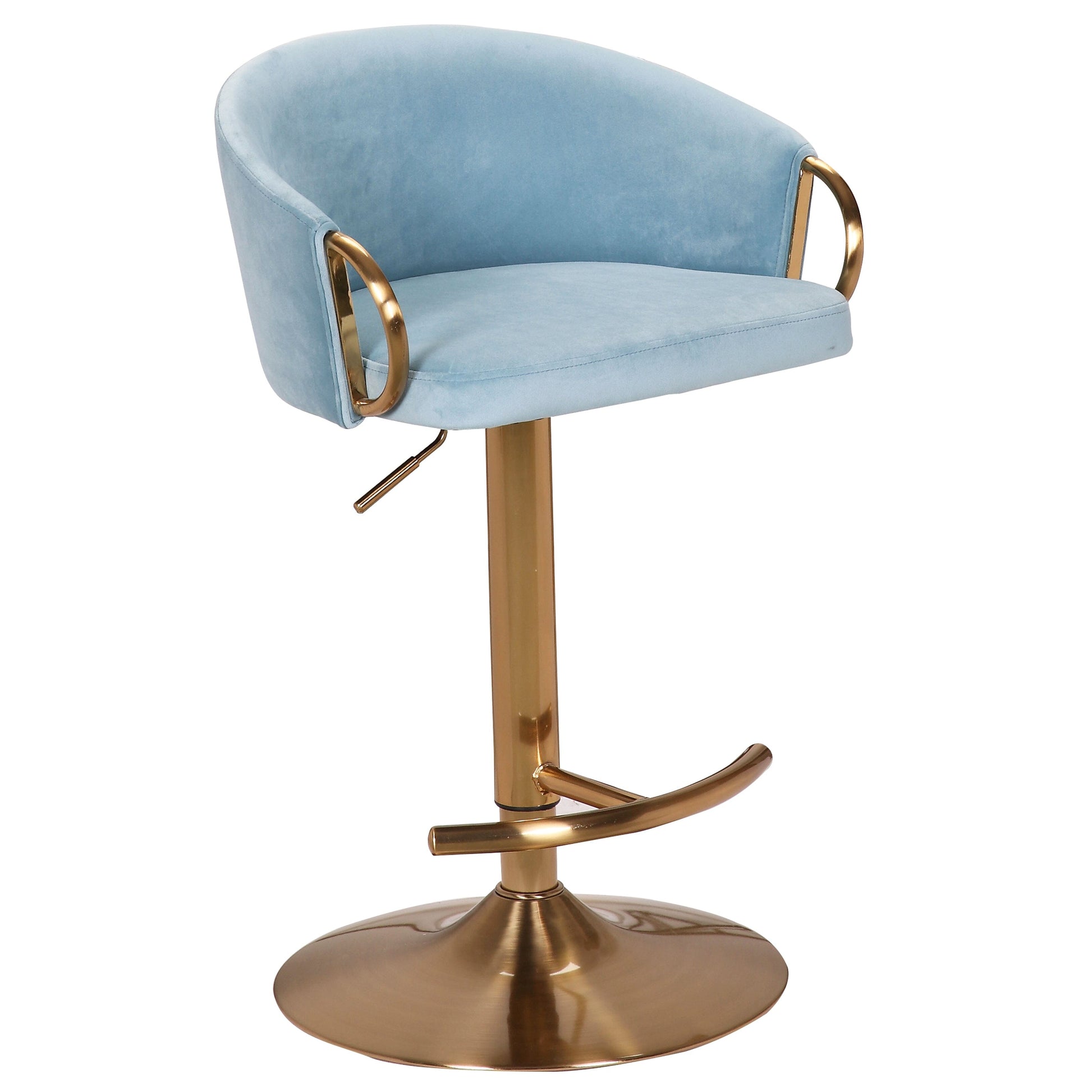 Gas Lift Bar stool - Light Blue - STripleB