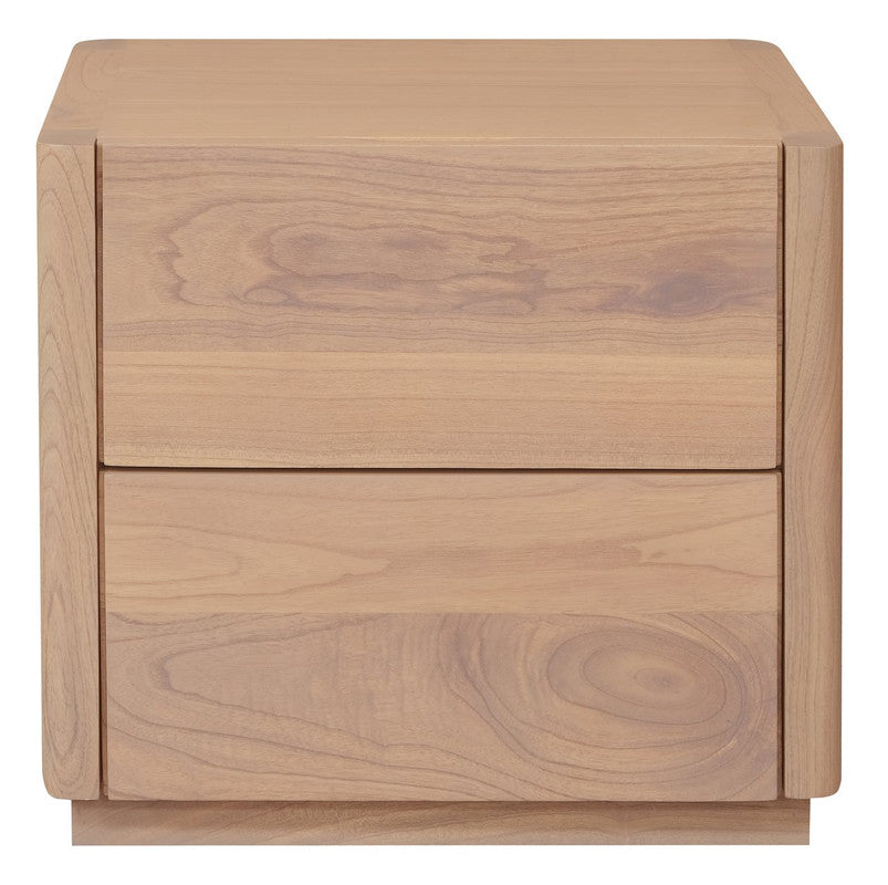 Gatsby 2-Drawer Bedside Table (Natural) - STripleB