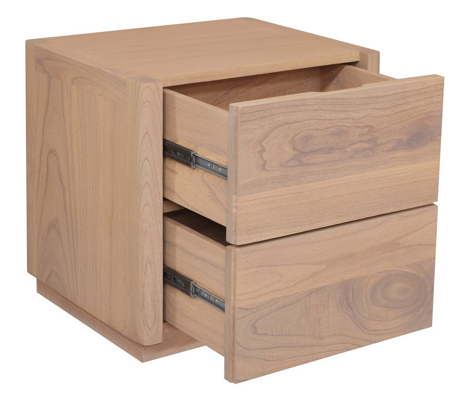 Gatsby 2-Drawer Bedside Table (Natural) - STripleB