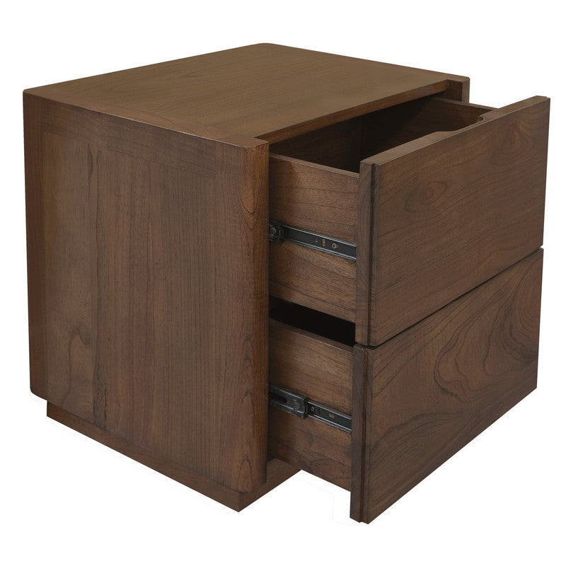 Gatsby 2-Drawer Bedside Table (Walnut) - STripleB