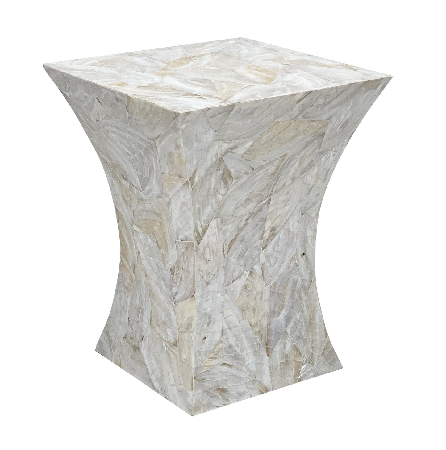 GLEESON MOTHER OF PEARL HAND MADE SIDE TABLE - STripleB 