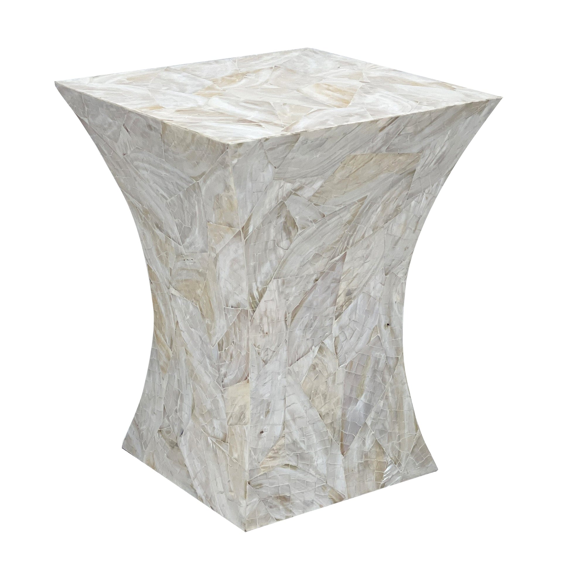 GLEESON MOTHER OF PEARL HAND MADE SIDE TABLE - STripleB 