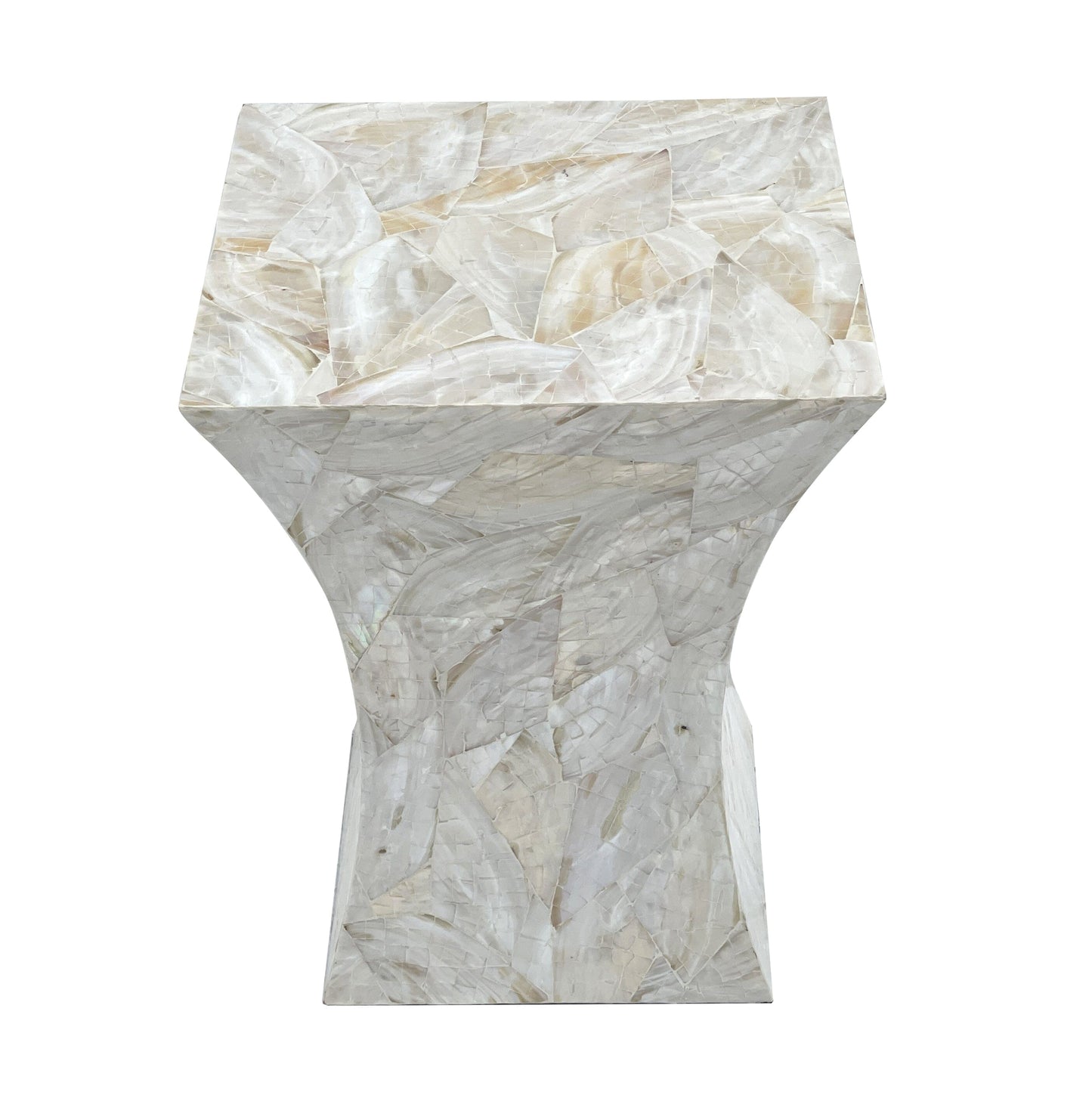 GLEESON MOTHER OF PEARL HAND MADE SIDE TABLE - STripleB 