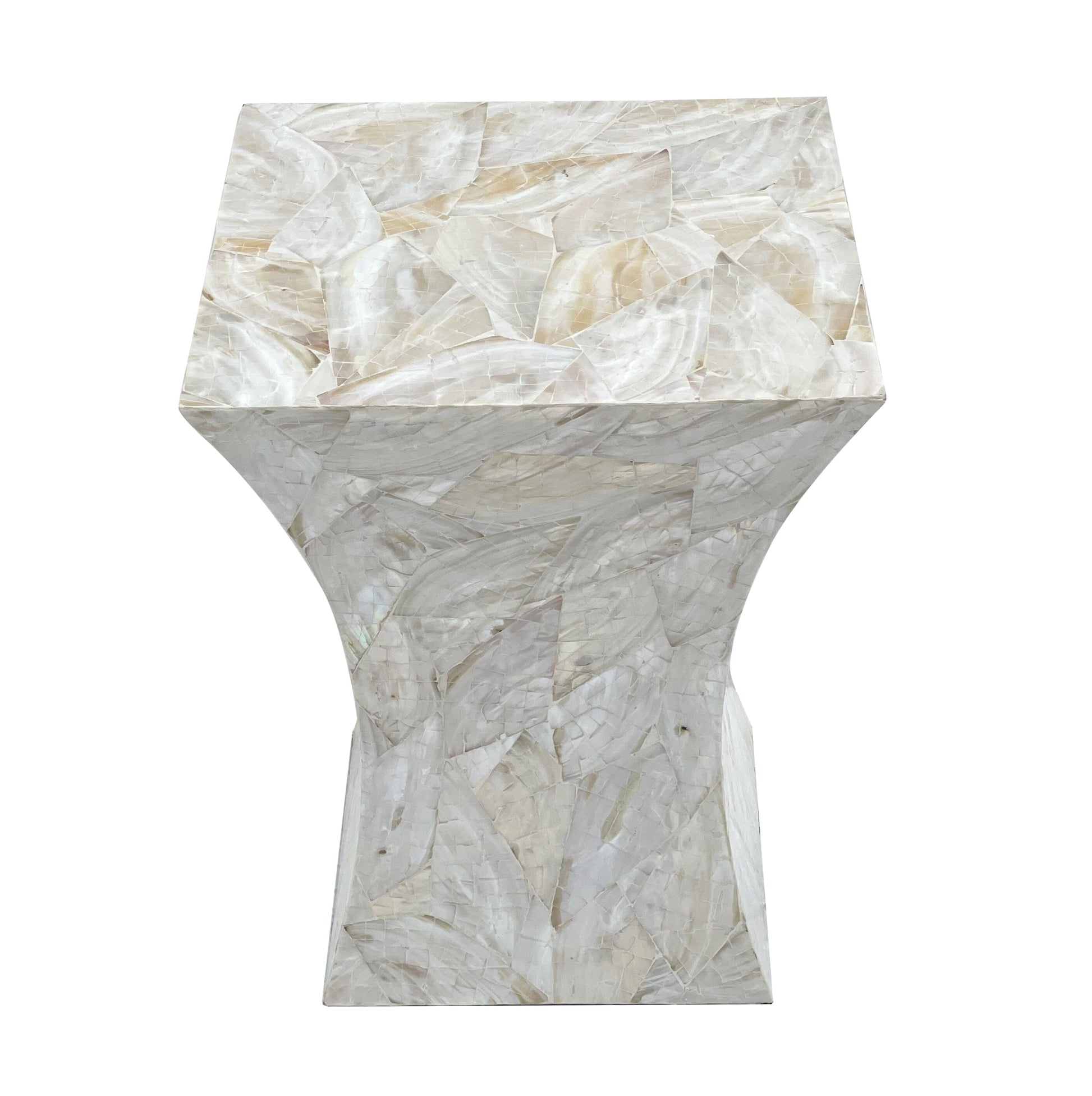 GLEESON MOTHER OF PEARL HAND MADE SIDE TABLE - STripleB 