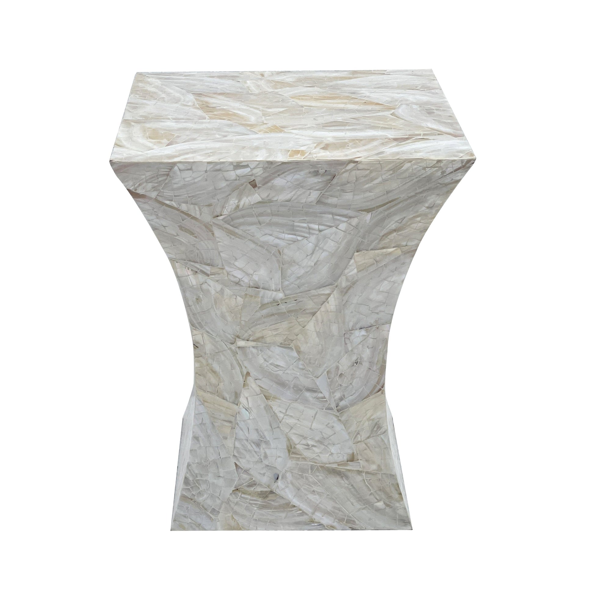GLEESON MOTHER OF PEARL HAND MADE SIDE TABLE - STripleB 