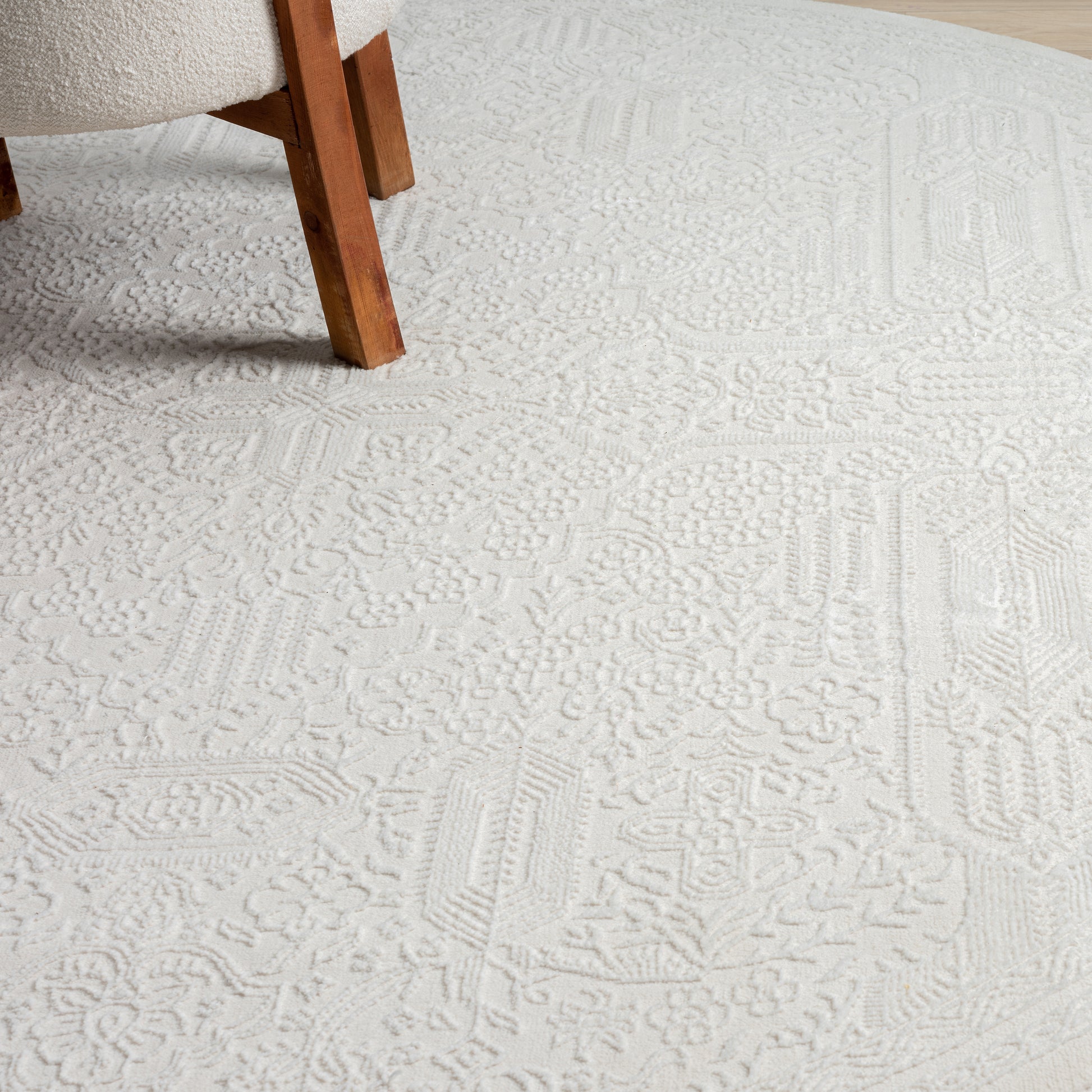 Grande Jacquard Rug - Ivory - 240x330 - STripleB