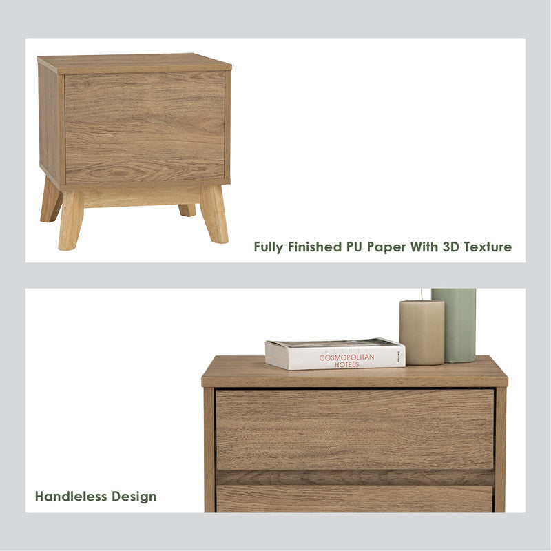 Hirado Bedside Table - Natural - STripleB