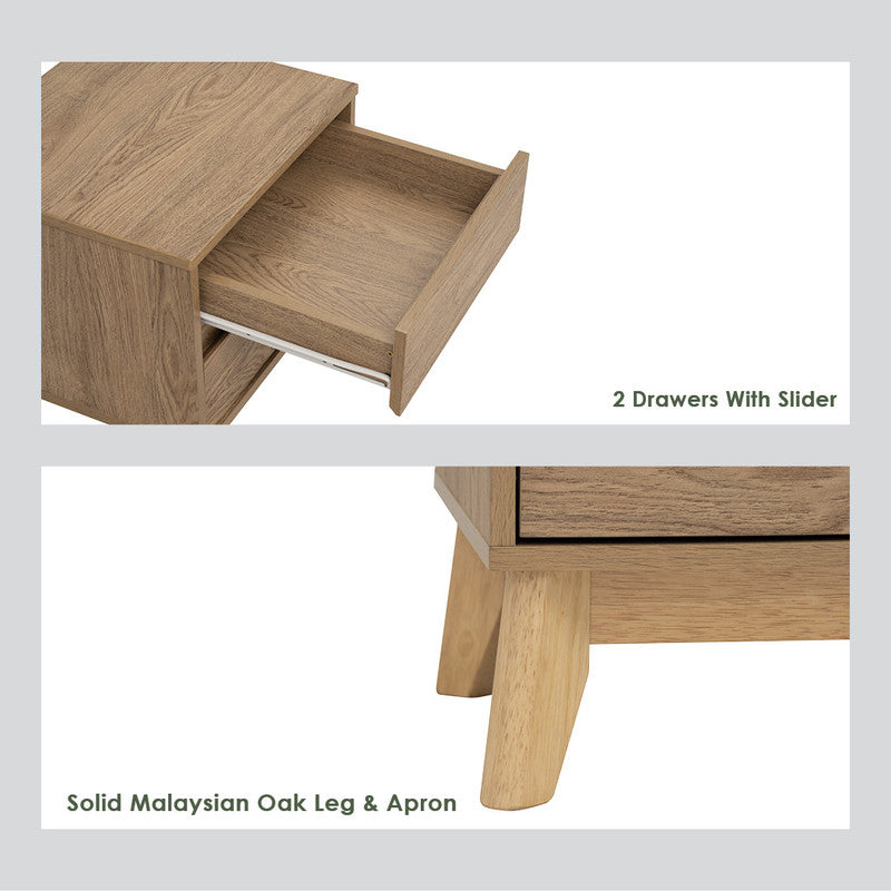 Hirado Bedside Table - Natural x 6 - STripleB