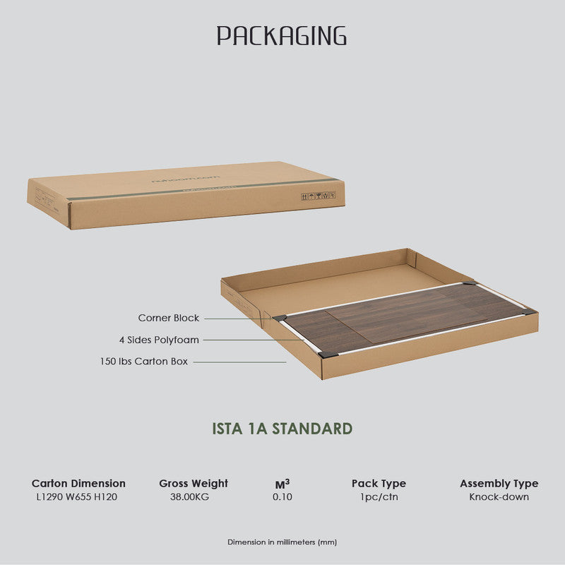 Hirado Coffee Table - Cocoa - packaging - STripleB