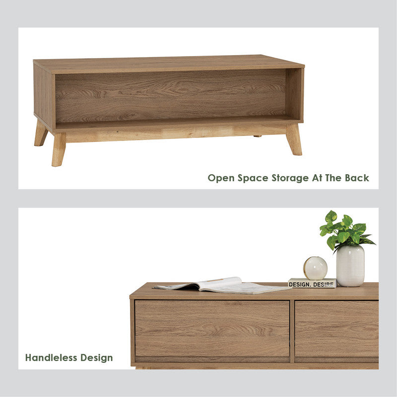 Hirado Coffee Table - Natural - STripleB