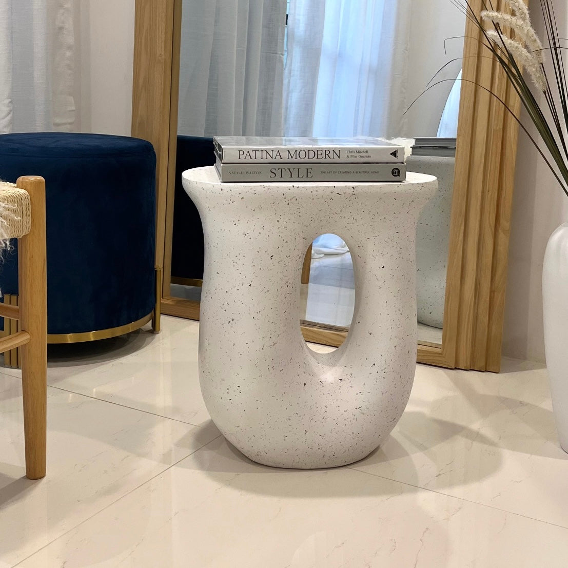 Interior Ave - Cosmo Terrazzo Accent Side Table - STripleB