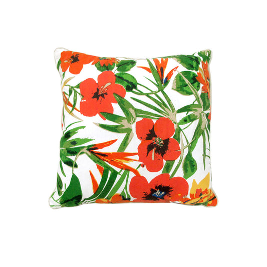 J.Elliot Home Kalani Floral Filled Cushion 43 x 43 cm Green - STripleB