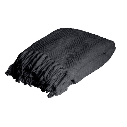 J.Elliot Home Louie Throw Rug Charcoal - STripleB 