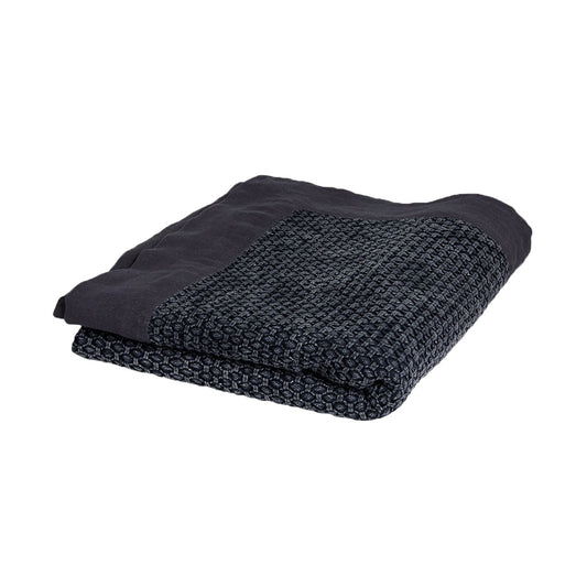 J.Elliot Home Taylor Cotton Jacquard Throw Rug Charcoal - STripleB