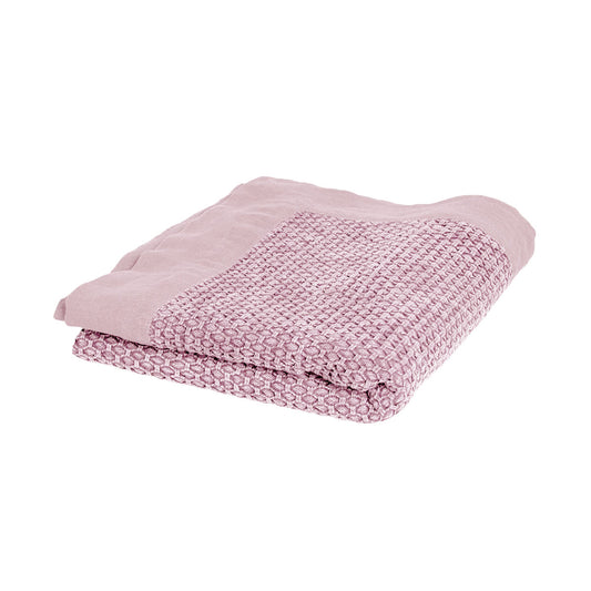 J.Elliot Home Taylor Cotton Jacquard Throw Rug Rose Pink - STripleB