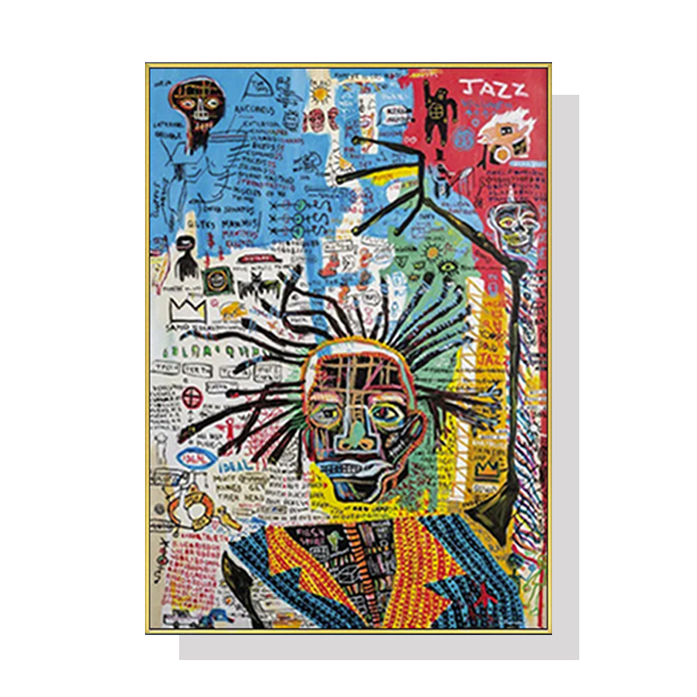 Jazz Gold Frame Canvas - 70cmx100cm - STripleB