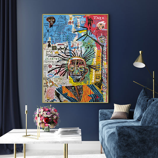 Jazz Gold Frame Canvas - 70cmx100cm  - STripleB