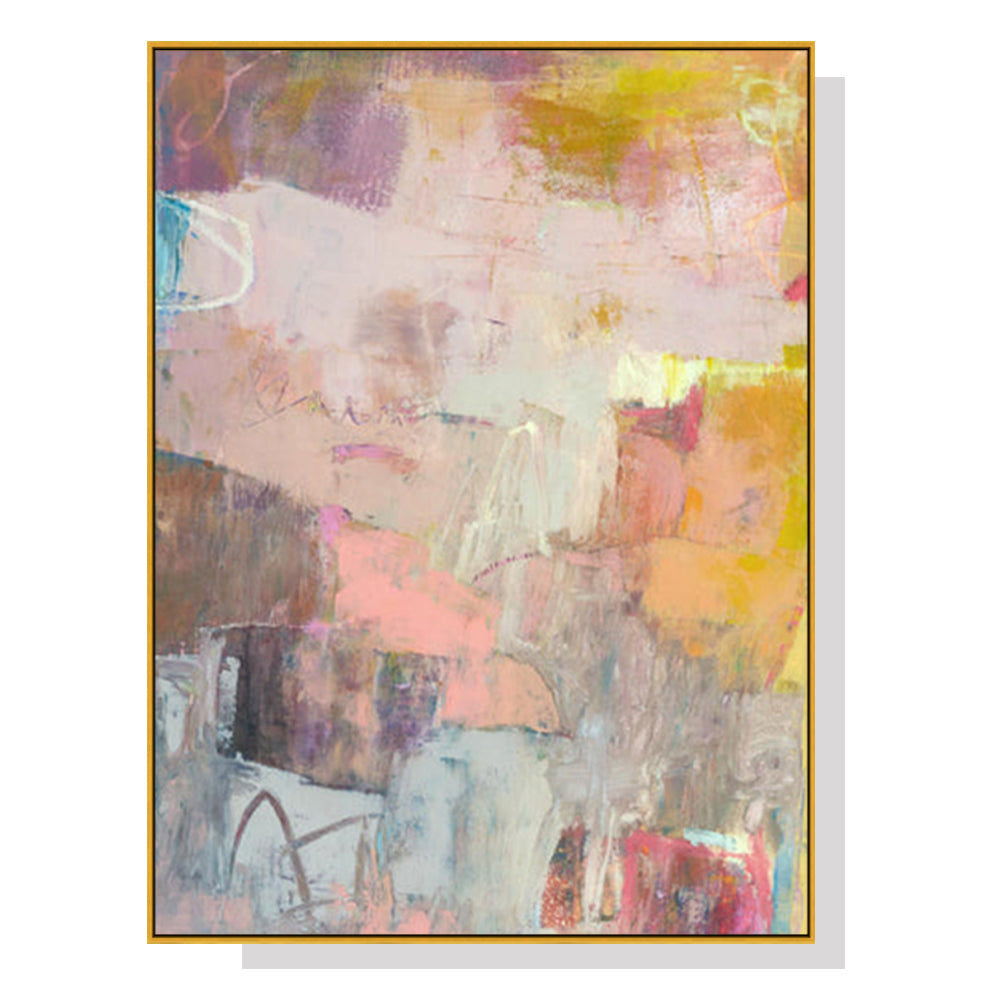 Lann II Gold Frame Canvas - 70cmx100cm - STripleB