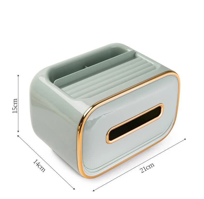 Light Green - Luxury Multifunctional Tissue Box - STripleB