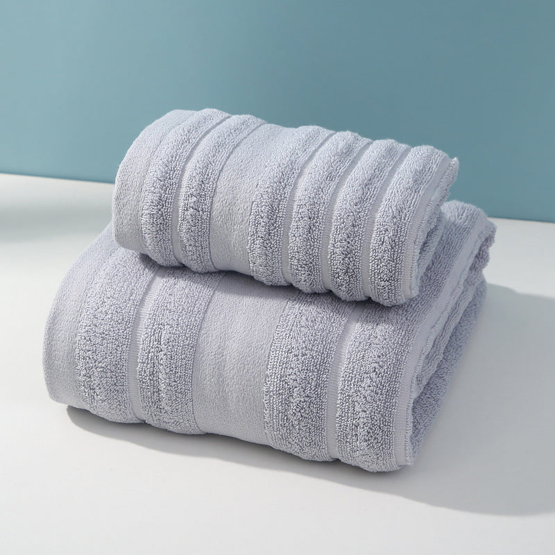 Light Grey - Premium Soft Cotton Towels Set - STripleB
