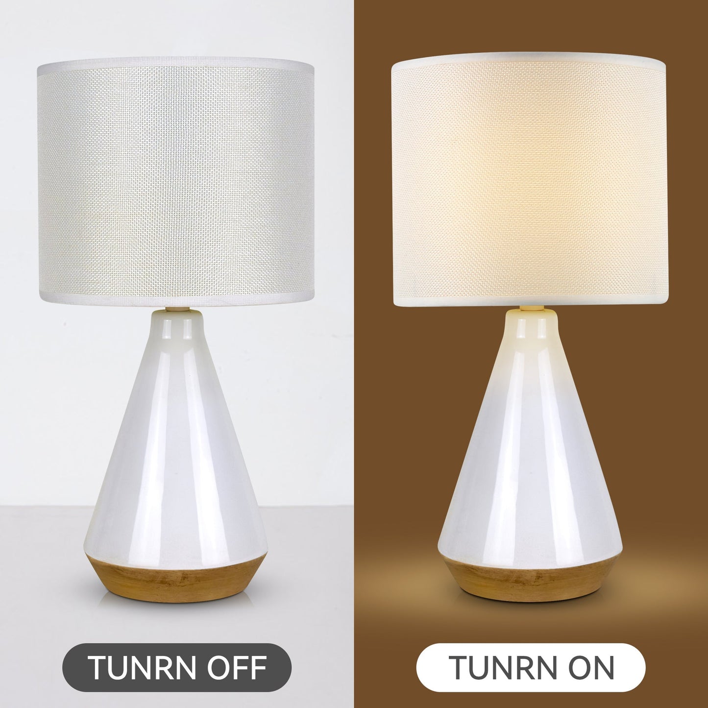 Lux Tapered Ceramic Table Lamp - STripleB 