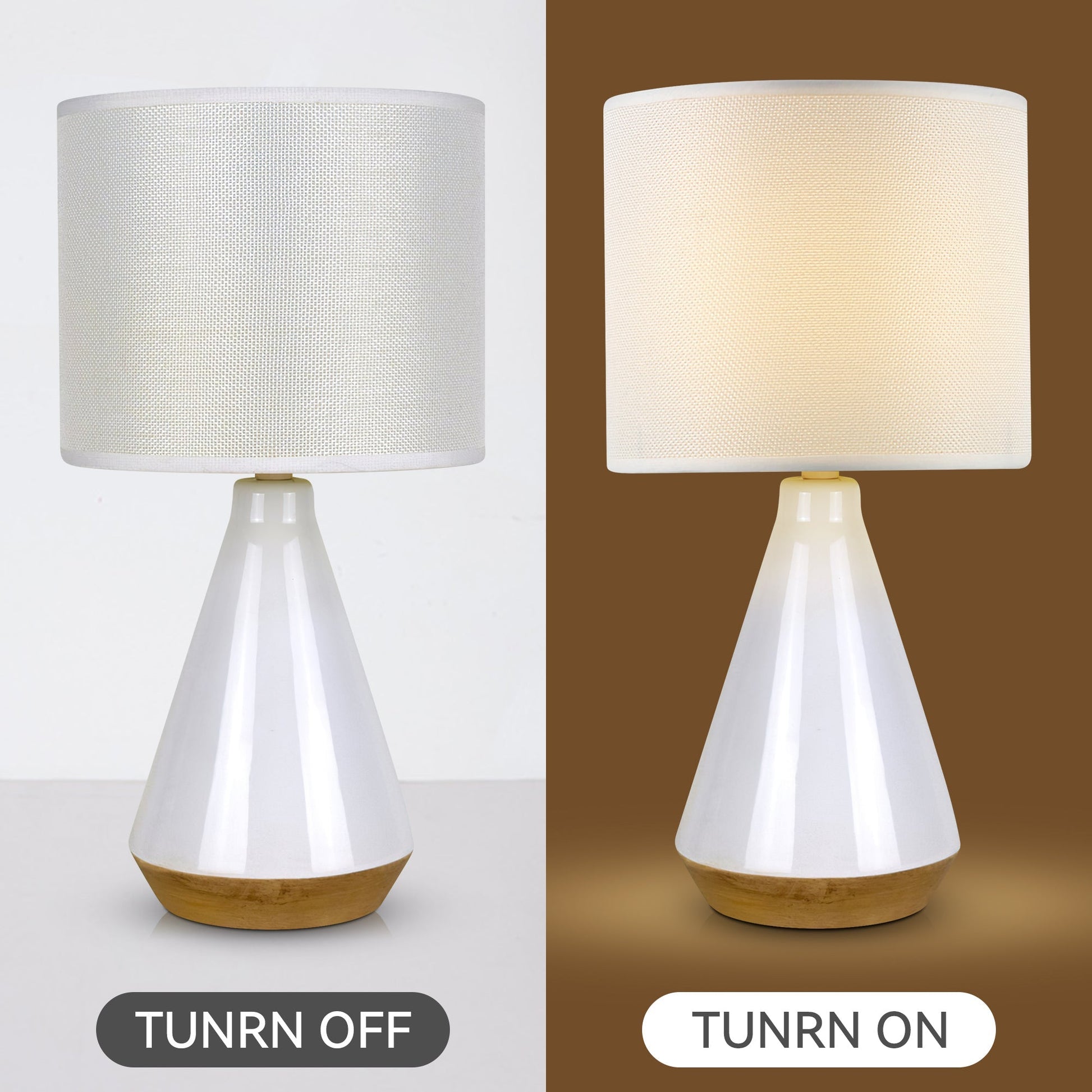 Lux Tapered Ceramic Table Lamp - STripleB 
