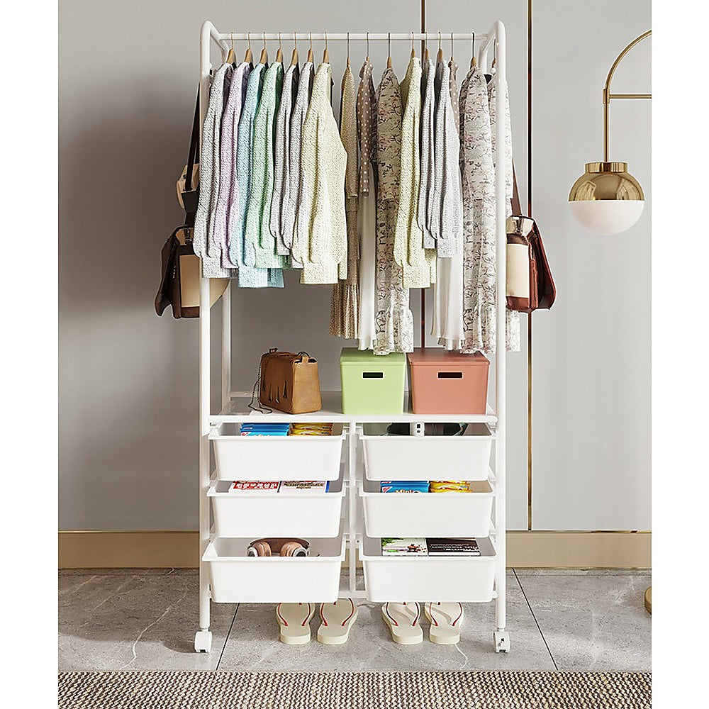 Metal Open Wardrobe and Storage Rack - STripleB