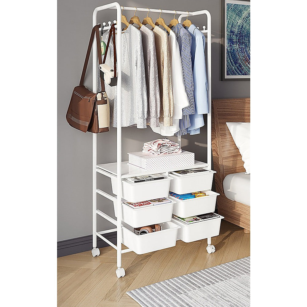 Metal Open Wardrobe and Storage Rack - STripleB
