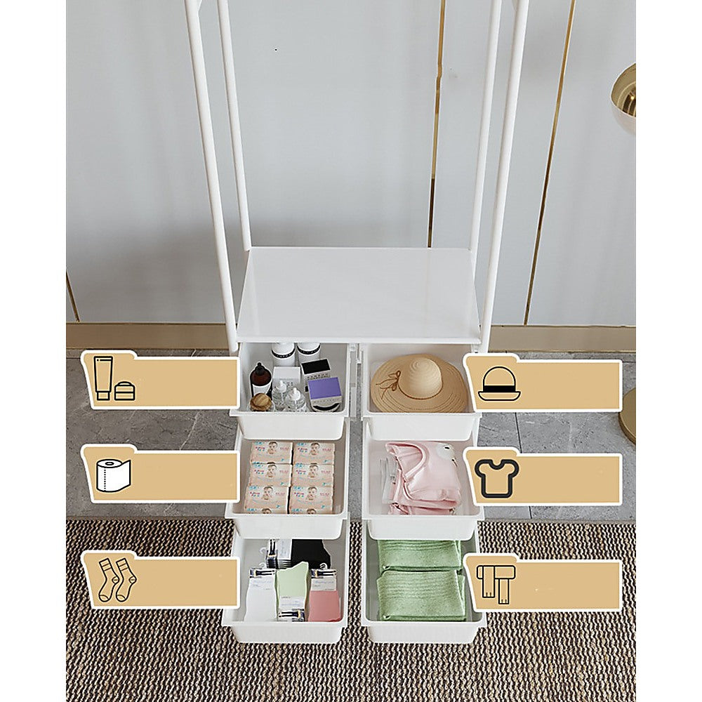 Metal Open Wardrobe and Storage Rack - STripleB
