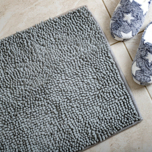 Microfiber Shower & Bathroom Bathmat Non-Slip Soft Pile Design (Beige) x STripleB