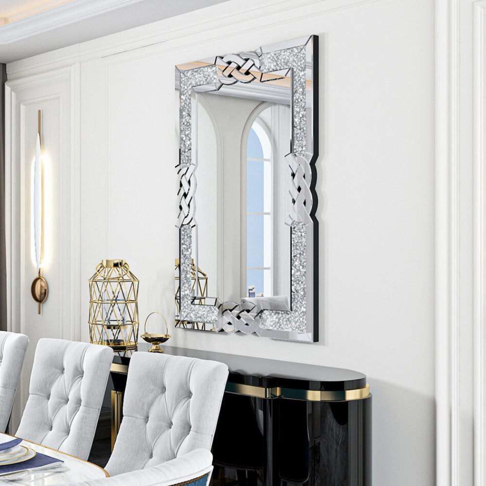 Modern Crystal Crush Diamond Mirror - STripleB
