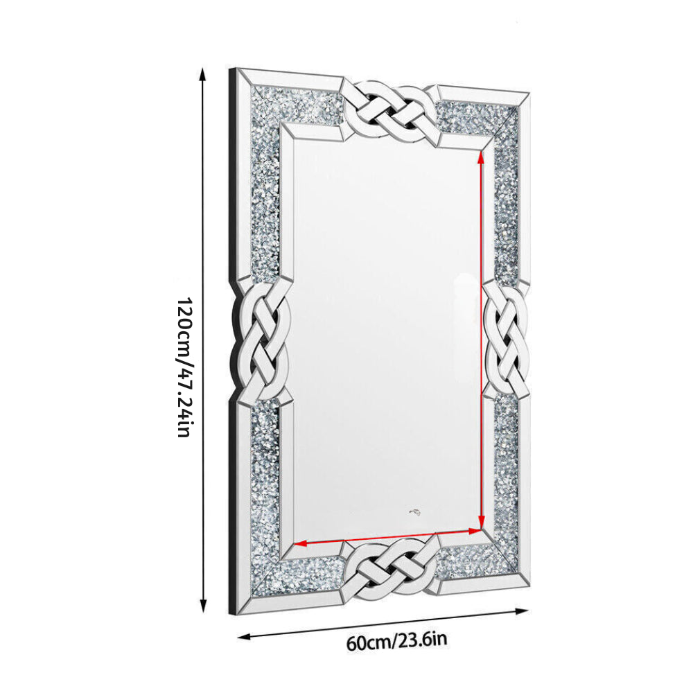 Modern Crystal Crush Diamond Mirror - STripleB